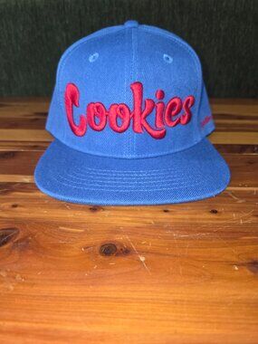 Cookies Original Logo Snapback Hat Blue Red NWOT Adjustable